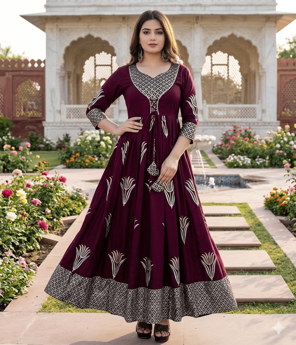 New Arrival Exclusive Designer Long Koti for Women & Girls