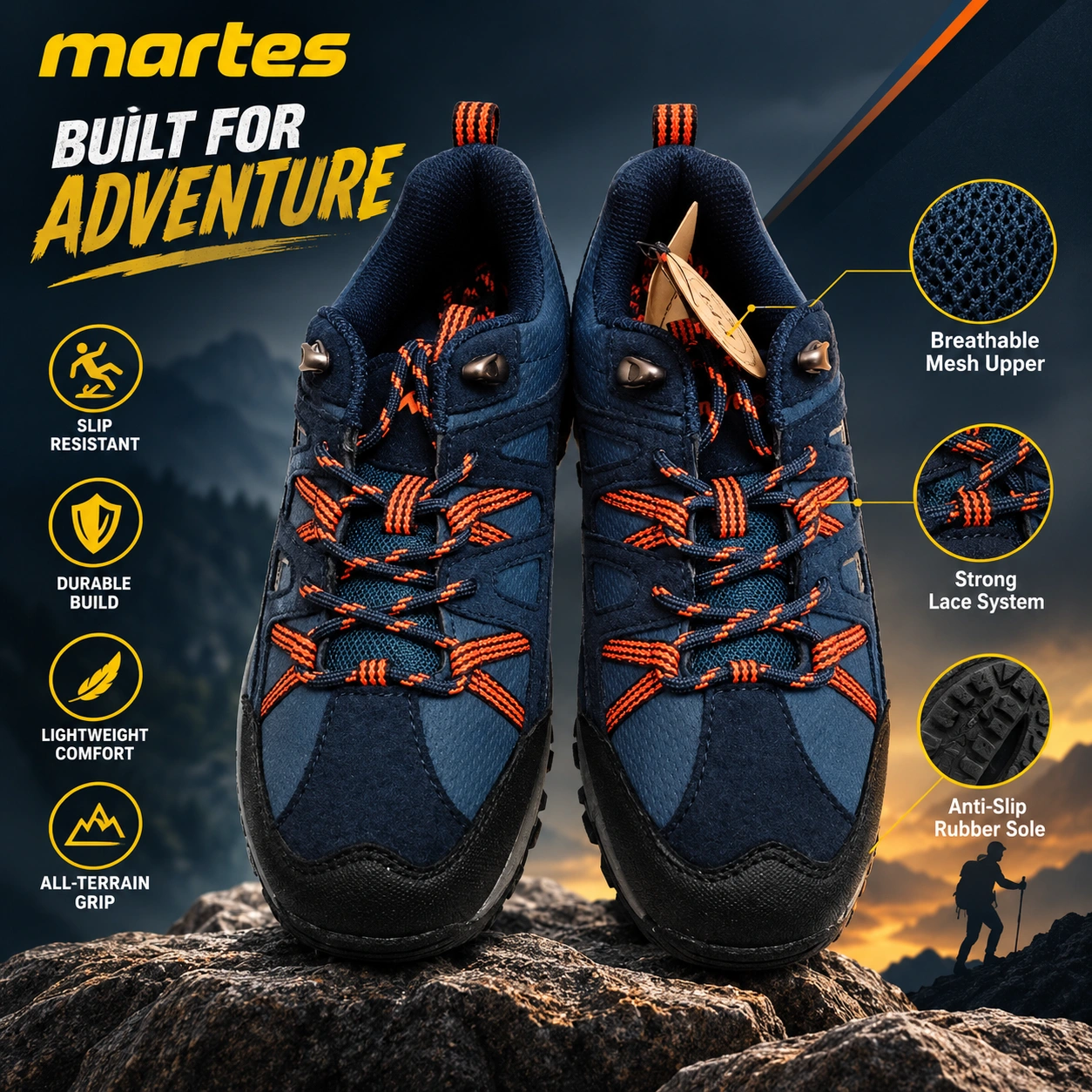 Martes AeroGrip Lightweight Hiking Shoes